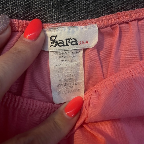 XL Pink, Peasant Style, Pin Up, Puff sleeved shirt in excellent shape! - Picture 4 of 4